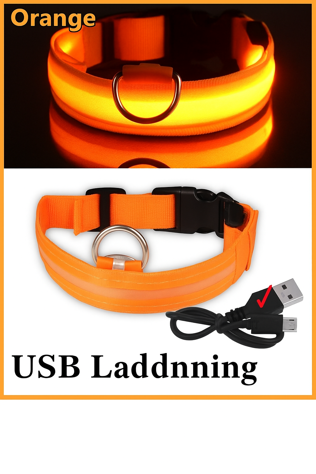 Reflecta™ LED Halsband för Hund & Katt