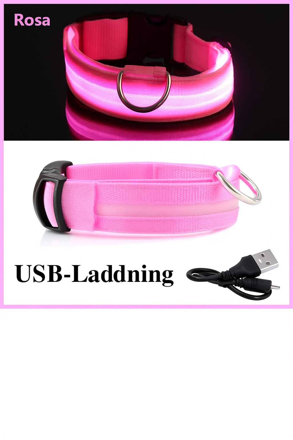 Reflecta™ LED Halsband för Hund & Katt